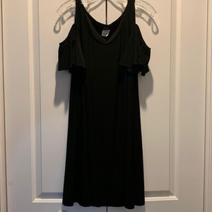 Never worn, Cold shoulder black dress